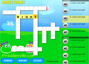 Giving Directions Places Crossword Puzzle Online for English Learners